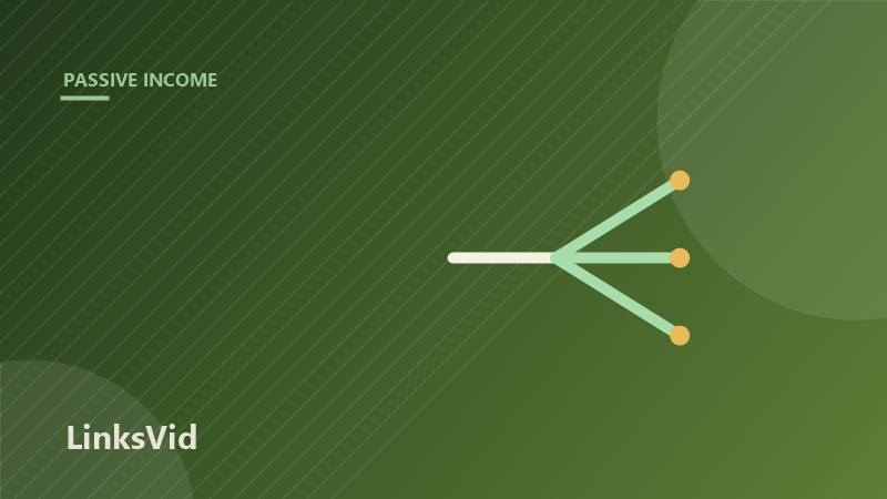 Illustration of passive income sources: dividends, savings interest, and REIT distributions