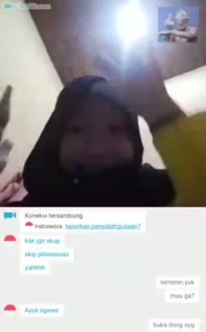 Ometv hijab hitam udah gatel banget .mp4